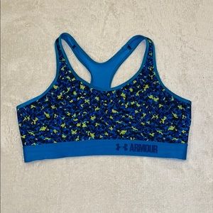 Underarmour Blue Green Athletic Sports Bra